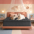 CorePillow 14 Inch King Luxury Hybrid Mattress, Medium Firm, Zoned Support | Refined feel with adaptive cushioning; pressure easing for shoulders and back; advanced airflow keeps the surface fresher.